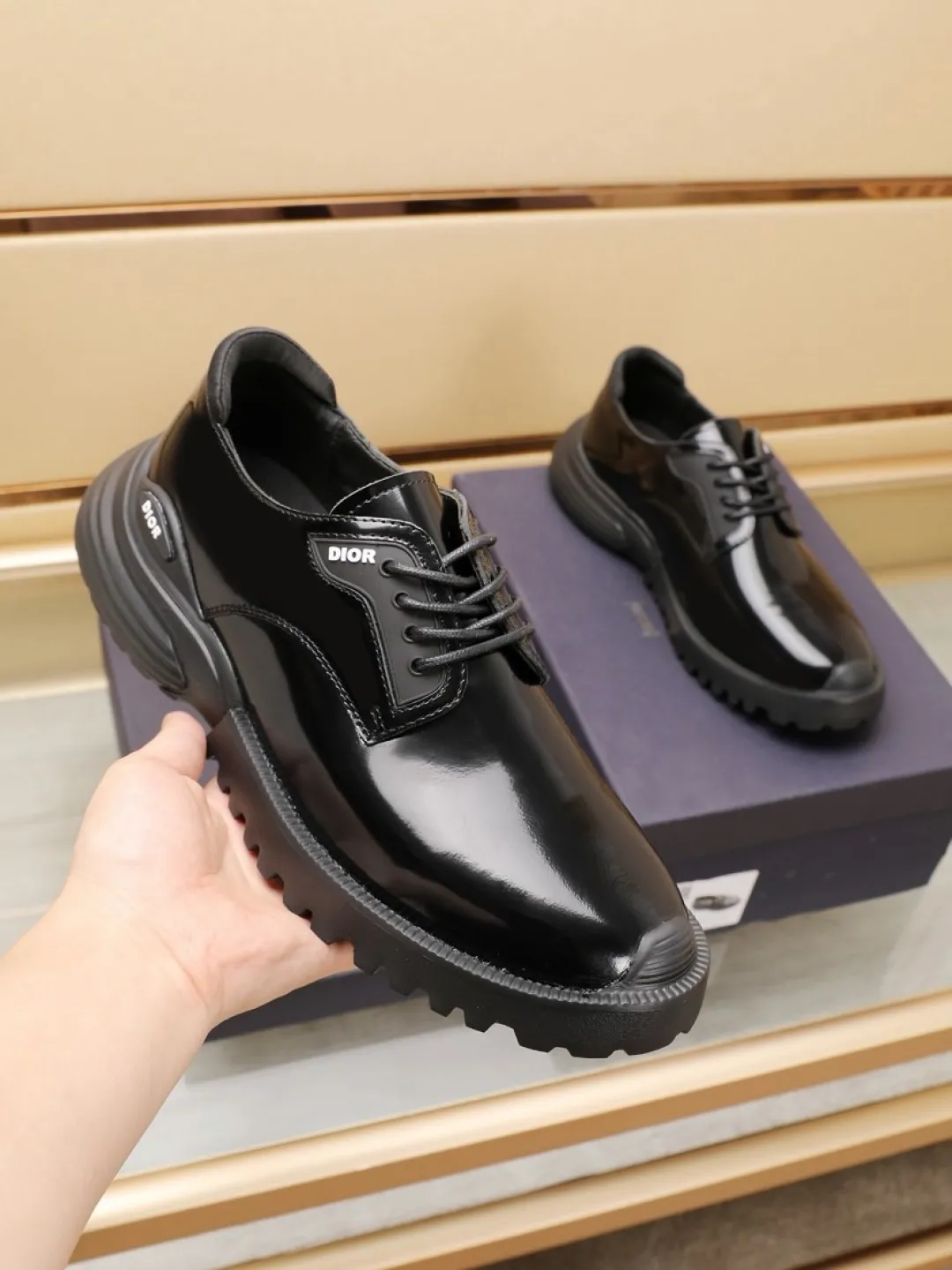 Factory P580💰[Dior] men's classic casual leather shoes🇺🇸 are on sale simultaneously, Italian original·The upper is made of original open-edge beaded cowhide➕original cowhide·inner, fine workmanship. Sole: Original outsole specially provided by the original factory⚠️Outsole. Comfortable, wear-resistant, non-slip, real-life photo🎬Can be worn with casual clothes or suits, light and comfortable on the feet. Size: 38-44 (45.46 customized)
